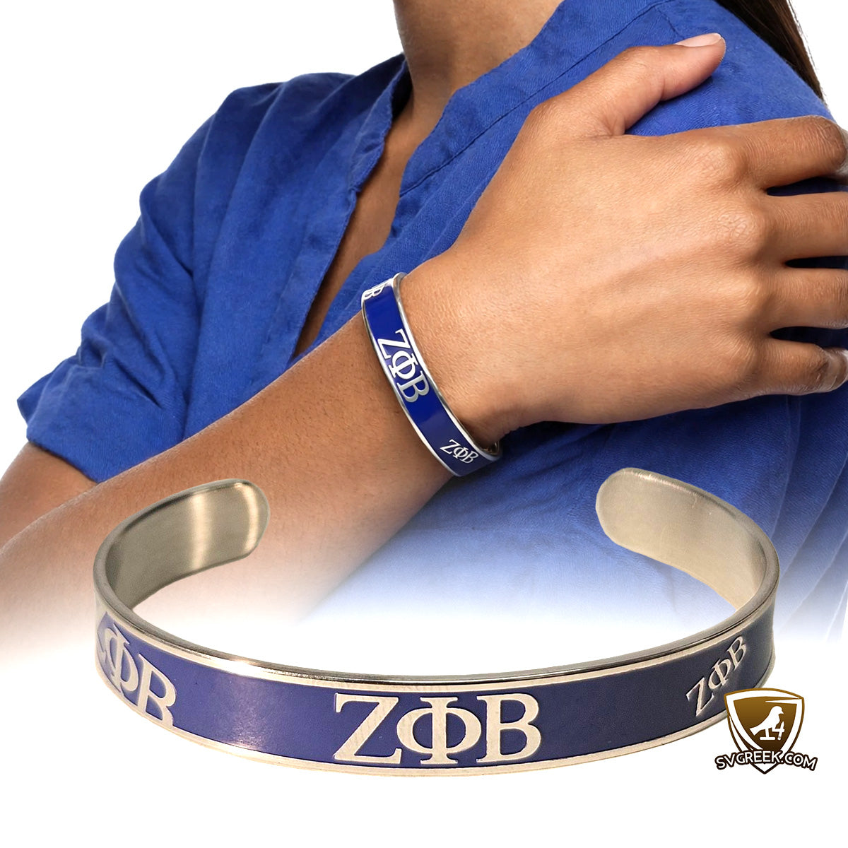 Sculpted Cuff Bangle - Zeta
