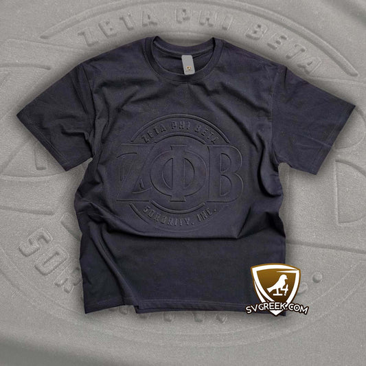 zeta phi beta embossed