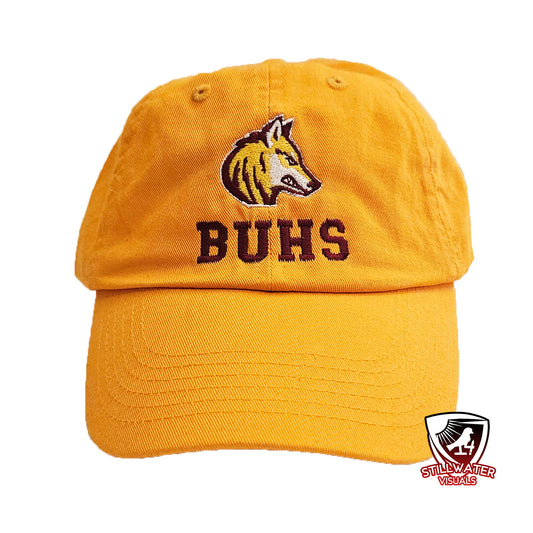 BU cap gold