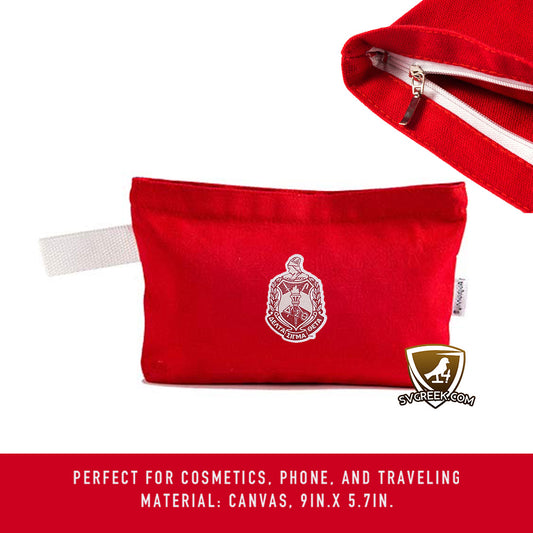 Canvas Cosmetic Pouch - ΔΣΘ