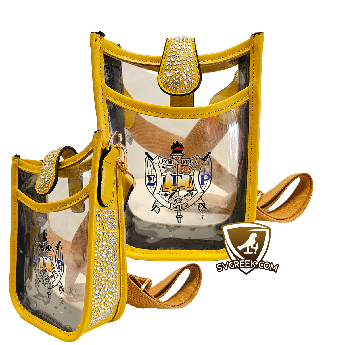 sigma gamma rho crossbody tote
