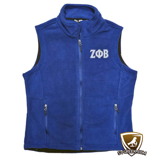 zeta phi beta fleece vest
