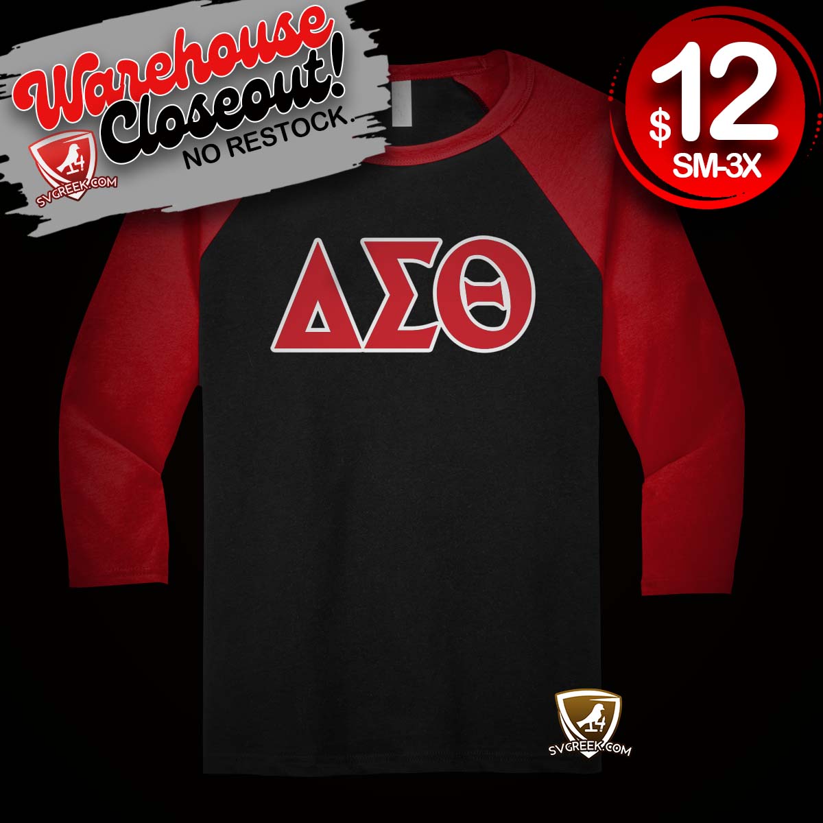 Delta Sigma Theta raglan t-shirt