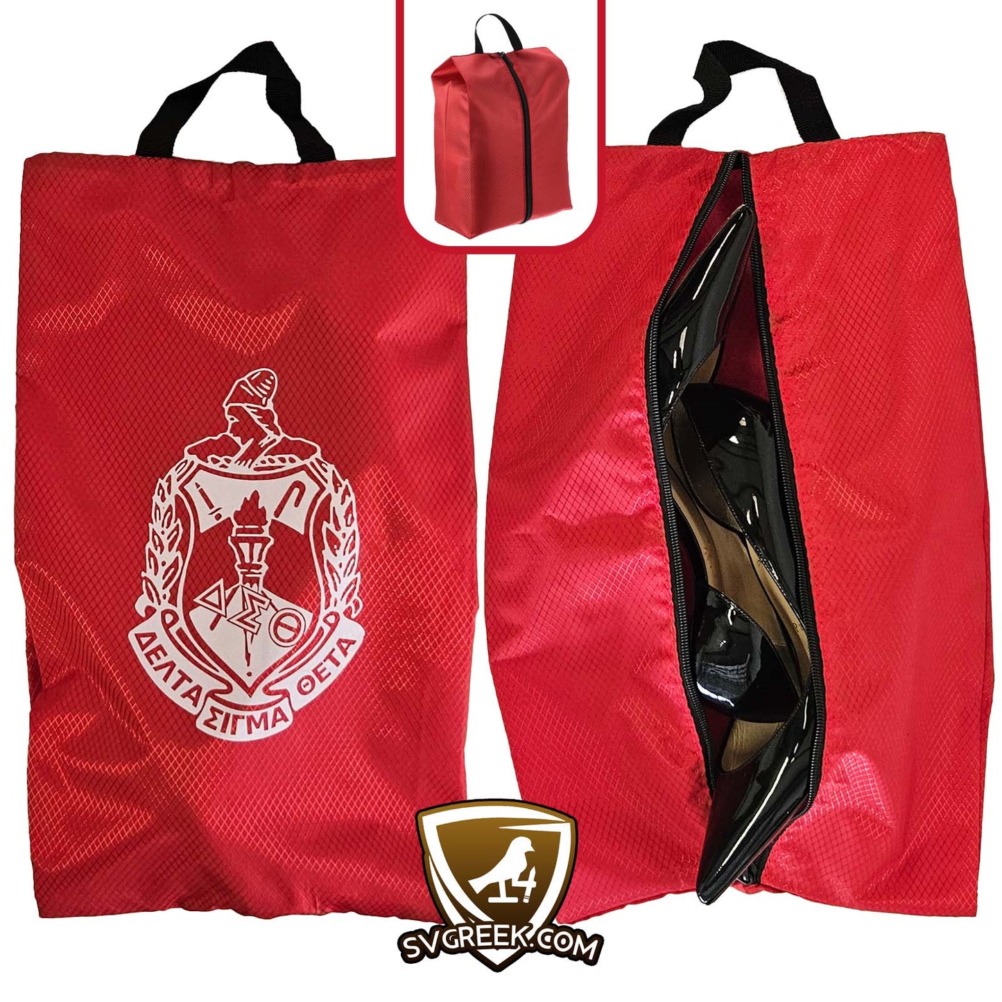 delta sigma theta shoe bag