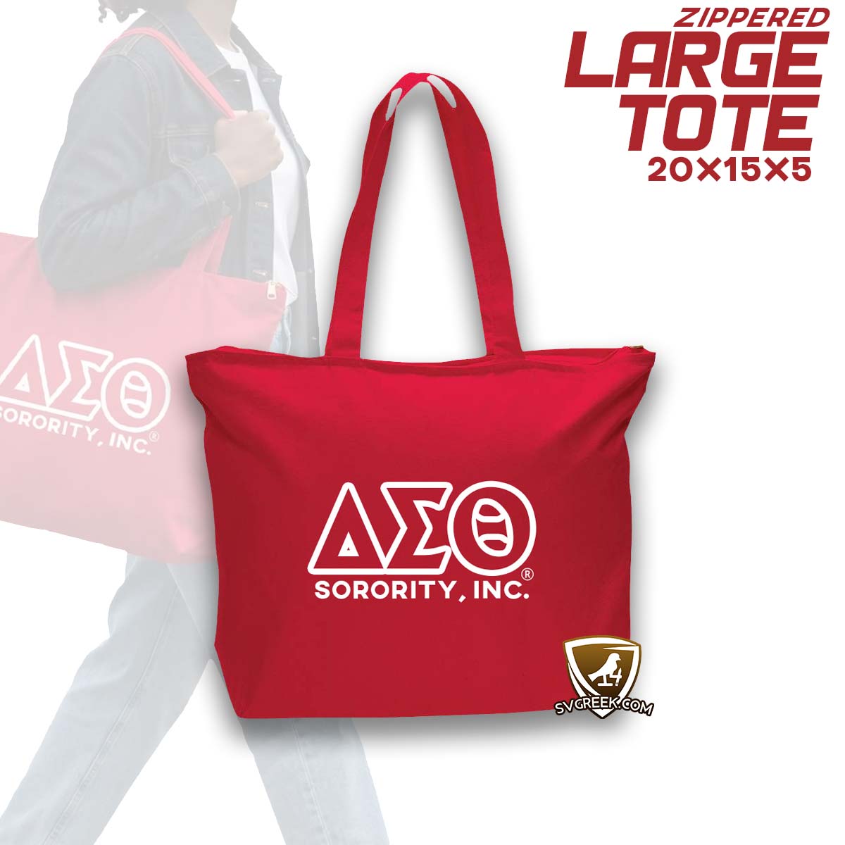 Canvas Zip Tote DST
