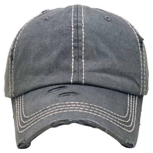 distressed hat