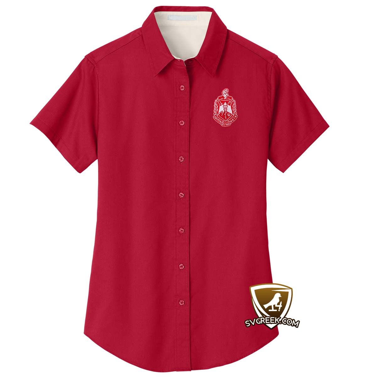 delta sigma theta woven shirt